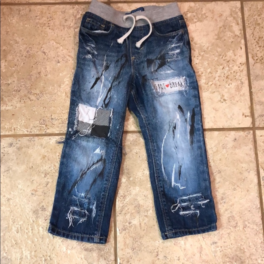 Valentine Heart Breaker Distressed Jeans